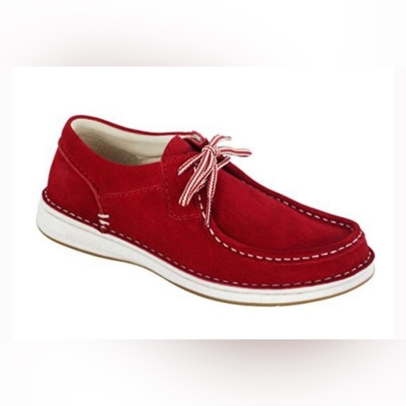 Men’s Birkenstock EU 45 (NWT) Pasadena Red Suede (Perfect for 4th of July)